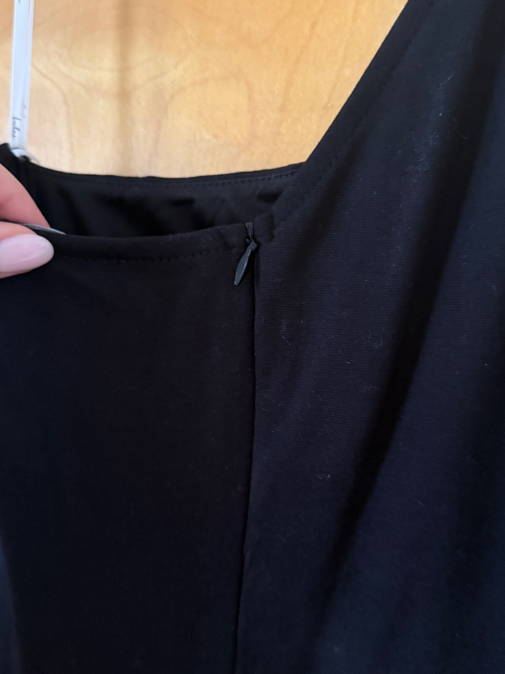 Lulu's One-Shoulder Black Evening Gown with Side Slit - Picture 6 of 7